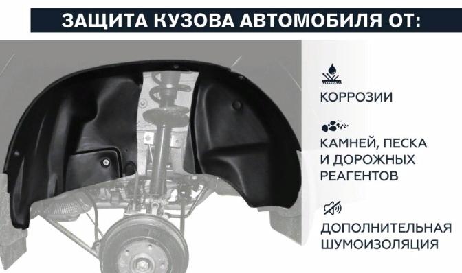 Подкрылок Chevrolet Lacetti седан 2004-2013 передний правый Rival