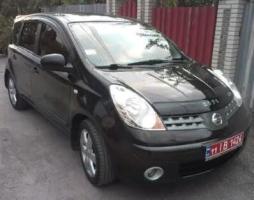 Дефлектор капота (мухобойка) NISSAN NOTE c 2006-2009 г.в (Ниссан Ноут) Вип Тюнинг